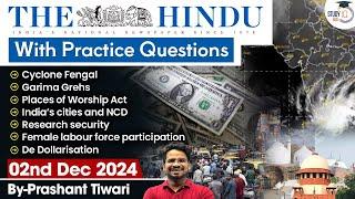 The Hindu Newspaper Analysis | 02 Dec 2024 | Current Affairs Today | Daily Current Affairs | StudyIQ