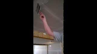 How To Mud and Tape Drywall Ceilings : Step 2 First Coat