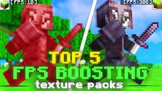 Top 5 BEST FPS Boosting Minecraft PvP Packs| 1.20+