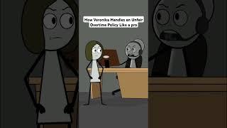 How Veronika Handles an Unfair Overtime Policy Like a Pro#fyp#foryou#viralvideo#usa #animation#fun