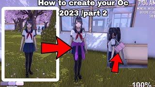 How to create your Oc 2023 /part 2/ #yanderesimulator #ayano #game #osananajimi #rivals #ryoba