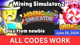 *All CODES WORK* Mining Simulator 2 ROBLOX, June 25, 2024