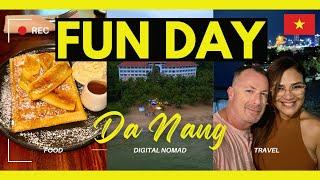 DELICIOUS Breakfast at Wafel, FUN Navy Hotel BEACH DAY  & Caipirinhas at Dragon Ball Bar Da Nang 