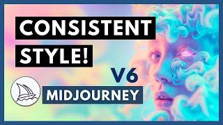 NEW Midjourney Consistent STYLE Feature | Style Reference (--sref) | Midjourney v6 AI Mini Tutorial