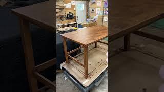 Knotty Alder Crafting Desk by Dailey Woodworks.