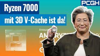 3D V-CACHE ENDLICH für RYZEN  7000! Ryzen 9 7950X3D, 7900X3D und 7800X3D zur CES 2023 vorgestellt!