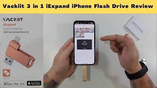 Vackiit 3 in 1 iExpand iPhone Flash Drive Review