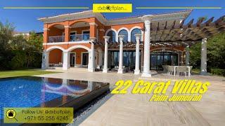 22 Carat Villas For Sale In Xxii Carat Palm Jumeirah Inside A 60 Million 22 Carat Sea Facing Mansion