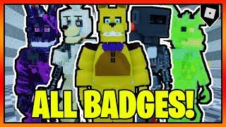 How to get ALL 15 BADGES in FAZEBEAR'S REVAMP || Roblox