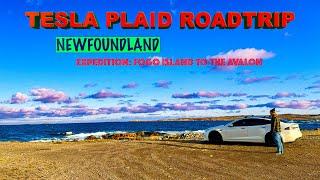 Cross Canada TESLA! Fogo Island Flat Earth Curse? Banting Plane CRASH! Town Called Dildo?