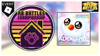 Как Получить 10 Бейдж в Adopt Me! в [EVENT] RB Battles!  Roblox