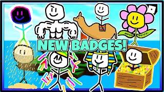 HOW TO GET ALL 18 NEW BADGES in Find the Stickmen | ROBLOX