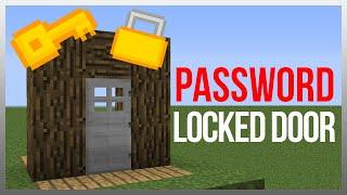 Minecraft 1.19: Redstone Tutorial - Password Locked Door v2