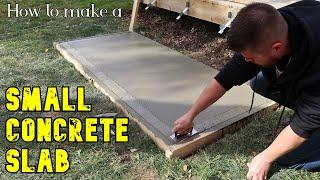 Concrete pad for beginners  //  DIY