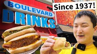 Jersey City's LEGENDARY Hot Dog Stand! Boulevard Drinks Review