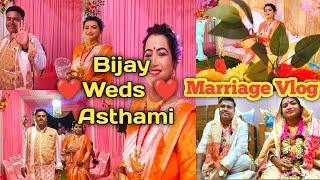 Bijoy Weds  Asthami Marriage Vlog ️Marriage Decoration Ideas ।। Marriage Flower Decoration Ideas