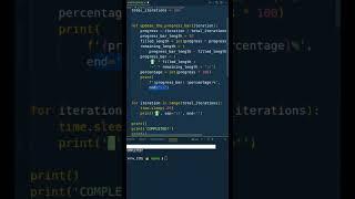 How to build and customize progress bar in Python! #python #coding #programming #shorts #tech