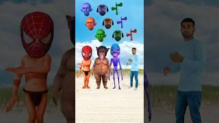 Red jocker Purple siren & fat dog vs me correct head matchingfunny vfx Game #funny #trending