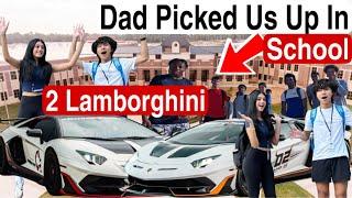 Đón Con Và Bạn Gái Ở Trường Bằng 2 Chiếc Lamborghini.