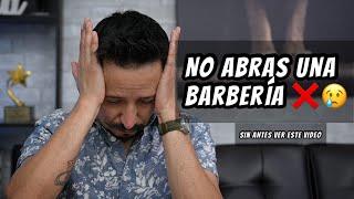 ERRORES FATALES AL ABRIR UNA BARBERIA  No la abras sin antes ver este video #barberia