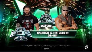 Big Poppa Pump Scott Steiner vs Roman Reigns WWE 2K24