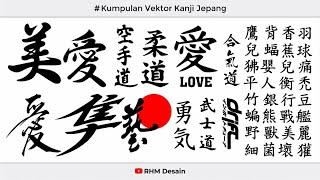 KUMPULAN VEKTOR KANJI JEPANG (EPS) - RHM DESAIN