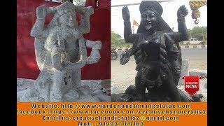 Stone Carving || GODDESS KALI STATUE IN GRANITE ||Timelapse