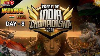 FREE FIRE| NATIONAL  LEVEL | TOURNAMENT | LIVE | DAY - 8 | @STATEGAME1