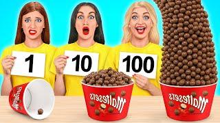 100 Слоев Еды Челлендж | Смешные Cитуации от Candy DO