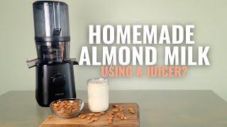 Can you make creamy nut milk using a juicer?