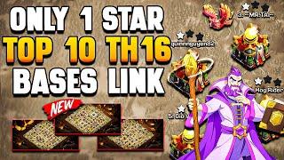 Top 10 ONLY 1 STAR TH16 War Bases Link | Best TH16 Base Link (Town Hall 16) | COC TH16 Legend Base