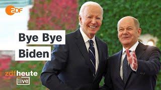 US-Präsident Biden trifft Bundeskanzler Scholz in Berlin | Pressekonferenz bei ZDFheute live