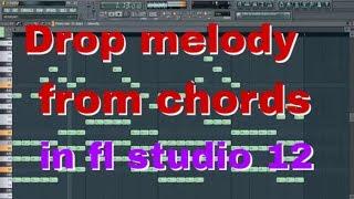 EDM Progressive house Drop melody from chords in fl studio 12 in 2018