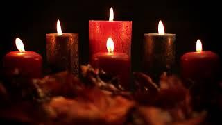 Cozy candle atmosphere with music - relaxation - meditation