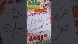 Billie Eilish #ad #shorts #calligraphy