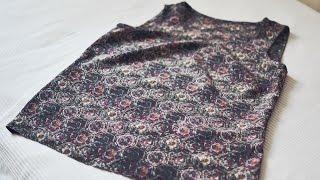 Tutorial | DIY | How to sew an easy silk top | Как сшить простой шелковый топ