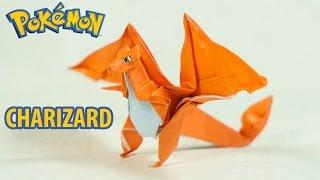 Paper Pokemon - Origami Charizard Tutorial - Intermediate version (Henry Phạm)