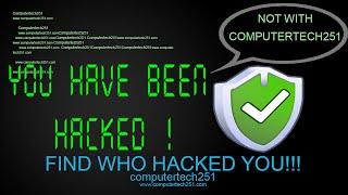 How to find if someone hacked your computer HD