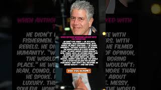 When Anthony Bourdain Walked With the Forgotten #celebrity #hollywood