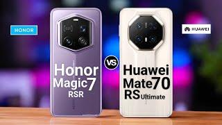 Honor magic 7 RSR porsche Design VS Huawei Mate 70 RS Ultimate