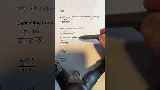 Conjugates no calculator