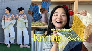 Knitting Podcast Ep. 10: Finished Tessikana, Stella Quilt Cushion progress, a KAL prize announcement