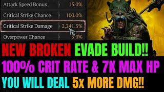 MOST BROKEN Evade Build With 5x MORE DMG!! | NEW 2x Mythic Unique = INSANE DMG!!