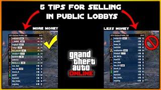 5 IMPORTANT TIPS TO SELL IN PUBLIC LOBBIES AND AVOID LOSING ALL YOUR STOCK!!(JUNE 2020 GTA 5 ONLINE)