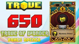 Scythe's Trove Special  650 TROVE OF WONDER CHESTS UNBOXED!