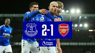 EVERTON 2-1 ARSENAL | DEMARAI GRAY'S STUNNING WINNER | PREMIER LEAGUE HIGHLIGHTS