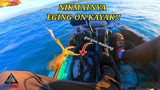 EGING ON KAYAK.!! DAPAT BANYAK SOTONG MABANG. KAYAK FISHING MALAYSIA