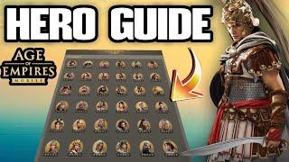 Age of Empires mobile - ultimate hero guide | Might vs strategy