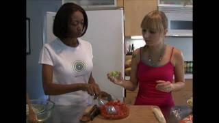 In the Kitchen with Natalia for Fettuccine with Fresh Tomato & Herb Sauce!