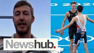 Unexpected way NZ triathlete Hayden Wilde celebrated Tokyo medal win | Newshub